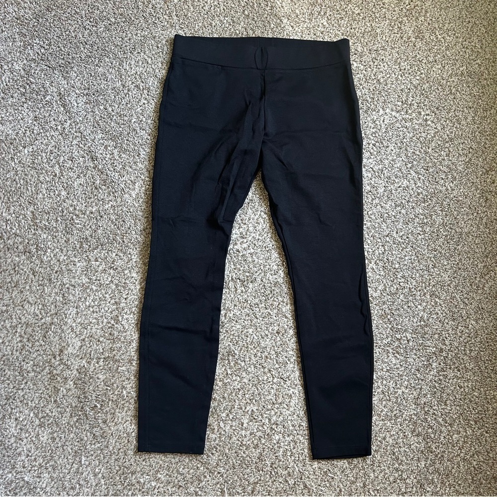 American Giant Black Leggings Comfy Stretch Casual Athleisure Athletic 16